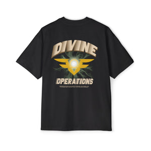 "Phirst to Lead, Phirst to Serve" Graphic - Divine Operations Oversized Tee - The Divine Operations
